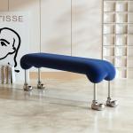 Velvet Star Hotel Bed End Stool Cream Style Dog Stool