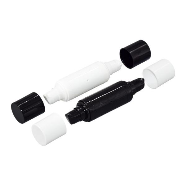 China Round Shape PP Airless Bottle Double Ended 15ml 20ml factory