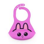 Wide Food Catcher Silicone Baby Bibs Ultra Soft Edge For 6 - 36 Months Old