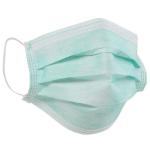 High filtration Non Woven Disposable Mask , 3 Ply Disposable Green PP Face Mask