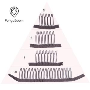 China Black Beige Dark Brown Wig Tools 20 Teeth Extensions Wig Cap Combs factory