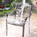 Die Casting Aluminum Luxury Patio Bistro Garden Balcony Furniture BBQ Waterproof
