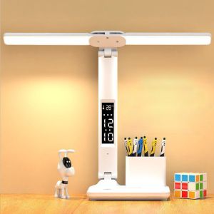 China 6500k 3200mah 7W Calendar LED Desk Lamp With Pen Stand factory