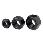 Industry Machine Fasteners Black Zinc Plated Hex Jam Nuts Grade 4.8 Alloy Steel