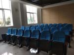 Leather Commercial Theater Seating , Theater Recliner Chair Ergonomic Backrest