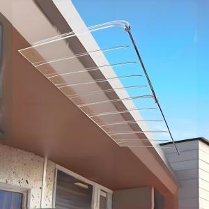 China Clear Invisible DIY Polycarbonate(PC) awning Low-Maintenance Choice for Weather Protection factory