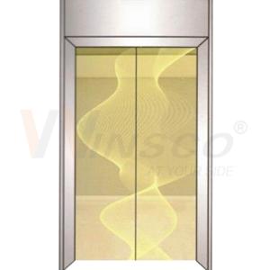 China 0.8mm Elevator Stainless Steel Sheet Mirror Gold Etched 4x8ft factory