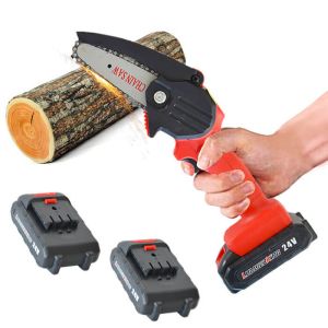 China 350W Battery Handheld Mini Chainsaw Rechargeable Handheld Chainsaw on sale