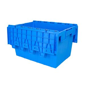 Customized Logo Mesh Style TOURTOP Nest and Stack Plastic Crates/Box for