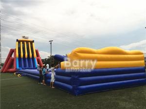 China EN14960 0.5mm PVC Giant Inflatable Slide 0.55mm / 18 Oz PVC Tarpaulin Durable factory