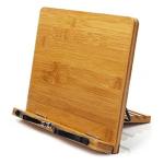 Pine wooden holder for Tablet phone foldable wooden book stand