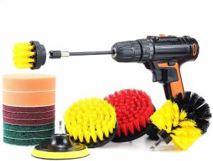 China 14Pcs Polypropylene Power Drill Brush Attachments Set 800g Scrubber factory
