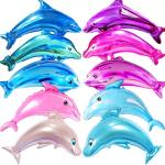 Wholesal Hot sale cartoon dolphin party foil helium balloons for birthday or