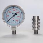 3000 Psi 200 Bar All Stainless Steel Pressure Gauge KL 1.0 Bottom Connection