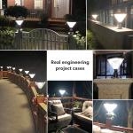 4.5W LED Solar Pillar Light For Courtyards Yard Garden Decoration