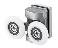 China Smooth Shower Bathroom Sliding Glass Door Rollers Universal 30kg Stress Capacity factory