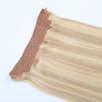 Thick Bottom 120g Remy Double Drawn Flip Human In Hair Extensions Halo Hair