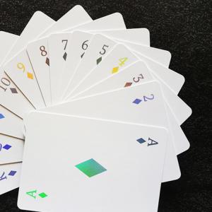 China High Grade Laser Hot Stamping Waterproof Poker Flash Game Card Holographic Foil factory