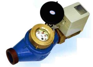China Port Size 15 mm RS232 Prepaid Water Meters GPRS Control Valve Brass Housing factory
