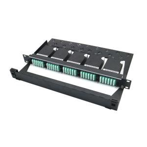 China 19 Inch 1U Rack Mount MPO MTP Cassette Patch Panel factory