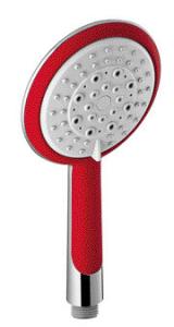 China Bright Red Bathroom Shower Spare Parts Adjustable Handheld Shower Soft Nipple factory