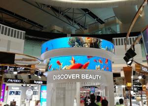 China P2 Advertising Flexible LED Displays 120x60 Dots Indoor Video Wall factory