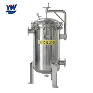 China SUS304 SUS316 Stainless Steel Multi Bag Filter Housing For Water Treatment factory