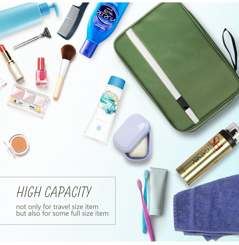 Water Resistant Nylon Cosmetic Makeup Bag For Travel