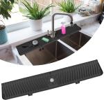30 Inch Nontoxic Silicone Kitchen Guard , Restaurant Faucet Splash Guard Mat