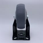 PP Core TPR Tread Plate Rigid Castor For Industrial Cart Equipment 75MM