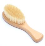 Natural Super Soft Baby Brush Boar Bristle Wooden Handle Baby Bath Brush