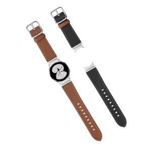China 20mm Leather Watch Strap Replacement for SamSung GaLaxy Watch 4 Wrist Band Gift Accessory factory