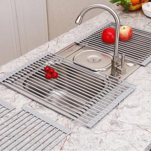 China Non toxic heat resistant Silicone Roll Up Drying Rack factory
