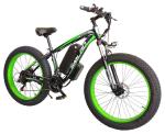 28mph Fat Tire Electric Mountain Bike With 21speed Gear 12.5mps