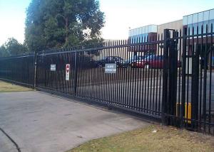 China 72'' Powder Coated Wrought Iron Fence Low Maintenance With Strong Plasticity factory