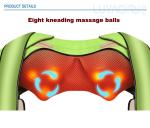 Pu Leather Shiatsu Neck Shoulder And Back Massager Both Shiatsu And Kneading