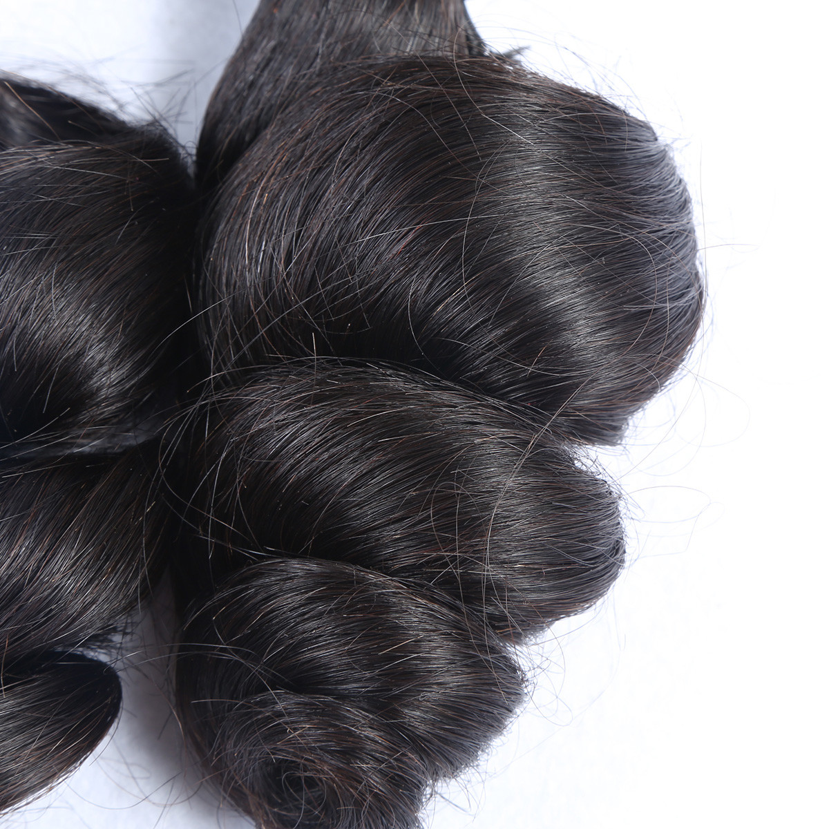 Virgin brazilian unprocessed wholesale Loose wave popular hair weft natural black
