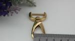 Durable nickel free 3 color zinc alloy metal 20 mm eye bolt d ring snap hook for