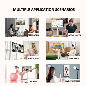 Moveable Stand By Me Vertical Smart TV Screen Capacitive Touch OEM ODM