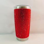 Bling Diamond Screw Lids Personalized Glitter Plastic Water Bottle 20 Oz