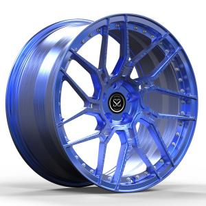 China 22 Inch Modified 5x13 One Piece Forged Rims Deep Dish Alloy Polished factory