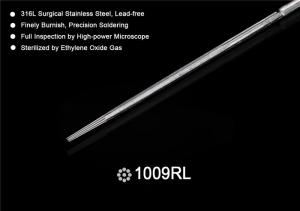 China 316 L Surgical Stainless Steel Long Taper Sterile Professional Tattoo Needle Tight Round Liner Needles Sharpness factory