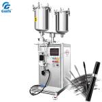 Viscosity Cosmetic Lip Gloss Filling Machine Servo Motor Driven Lifting