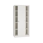 Metal Sliding Door Steel Book Rack Cabinet For Sale