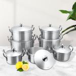 7 PCS Cookingware Set Cooking Pot Kitchen Ware Aluminum Cookware Set