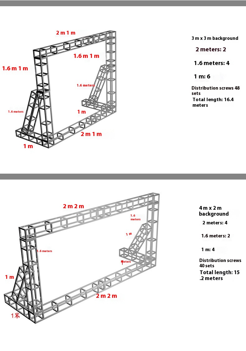 Sturdy Aluminium Stage Truss Welding Aluminum Box Truss For Advertising Display