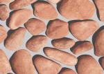 Cobblestone Printing Natural Style 3D Home Decoration Wallpaper CE / ISO / SGS /