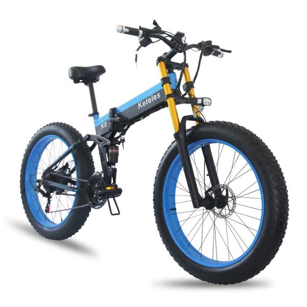 High Quality 26x4.0 inch Fat Tire Folding E-Bike 1000W Motor 13AH Lithium