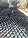Green HDPE Geocell Cellular Confinement System 712mm Welding Space