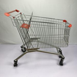 China European Type 210L Large Shopping Cart Warehouse Q195 Steel Shopping Trolley Elevators Available factory